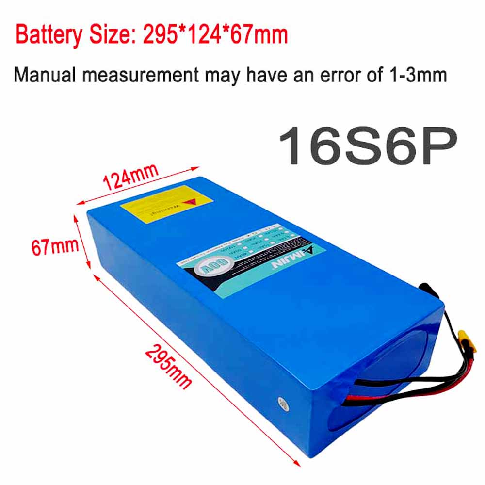 แบตเตอรี่ลิเธียมไอออน 16S6P 60 - 60V 30Ah Electric Scooter Battery บทวิจารณ์และราคา