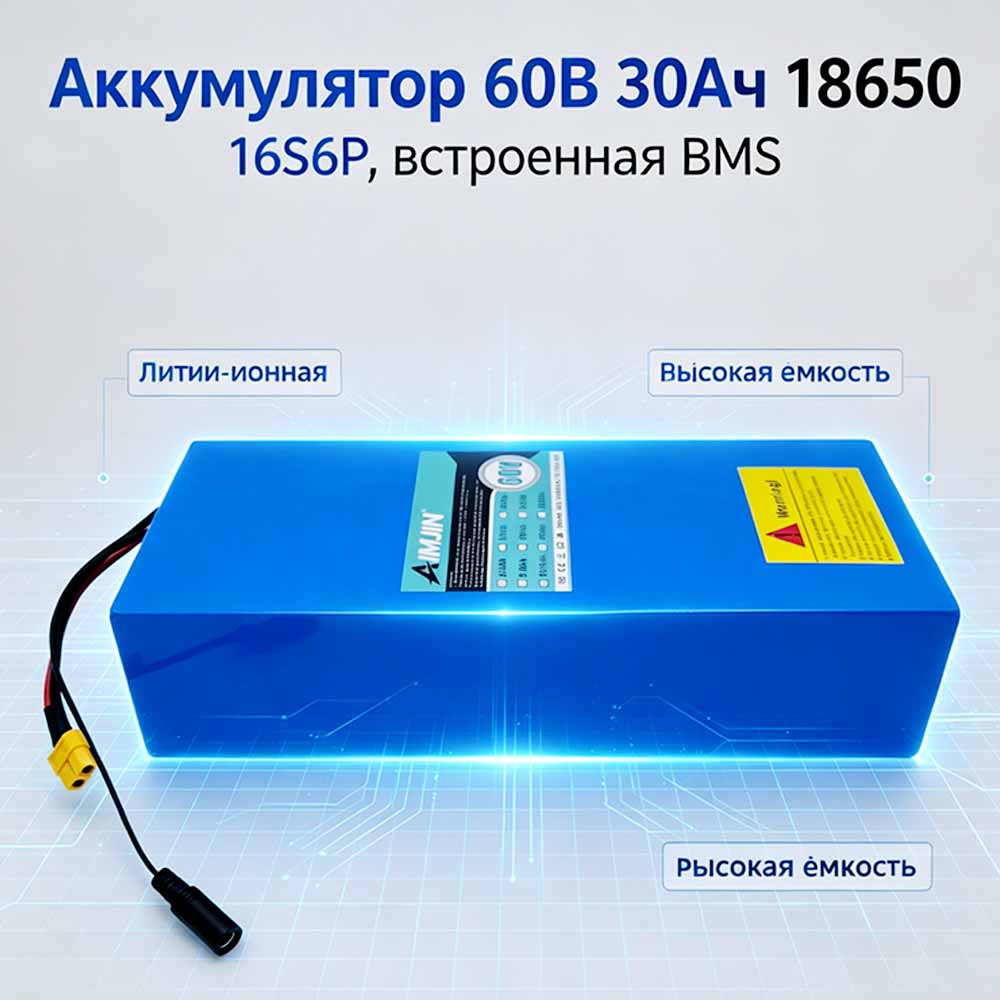 แบตเตอรี่ลิเธียมไอออน 16S6P 60 - 60V 30Ah Electric Scooter Battery บทวิจารณ์และราคา